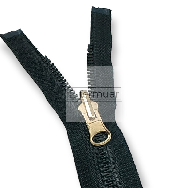 Molded Zipper 90 cm, 35,44 #9 Metal Teeth Imatation Open End - Separe ZPK0090T9MG