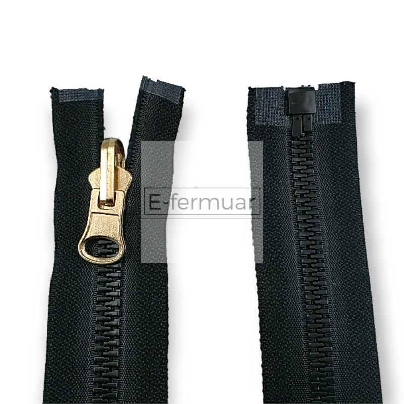 Molded Zipper 90 cm, 35,44 #9 Metal Teeth Imatation Open End - Separe ZPK0090T9MG