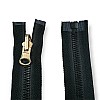 Molded Zipper 95 cm, 37,40 #9 Metal Teeth Imatation Open End - Separe ZPK0095T9MG