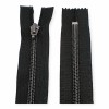 75 cm #5 29,53" Nylon Coil Metallic Teeth Jacket Zipper Open End - Separating ZPSM0075T10