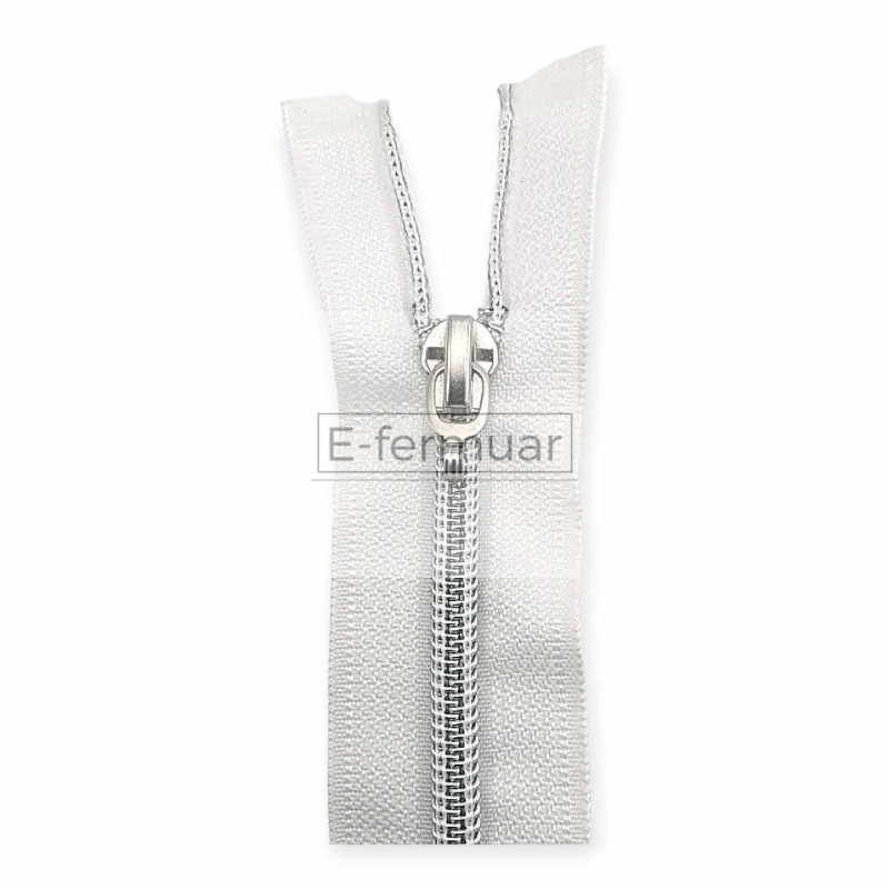 75 cm #5 29,53" Nylon Coil Metallic Teeth Jacket Zipper Open End - Separating ZPSM0075T10